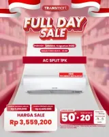 Diskon Besar AC Split 1PK di Transmart Full Day Sale 9 Agustus 2026