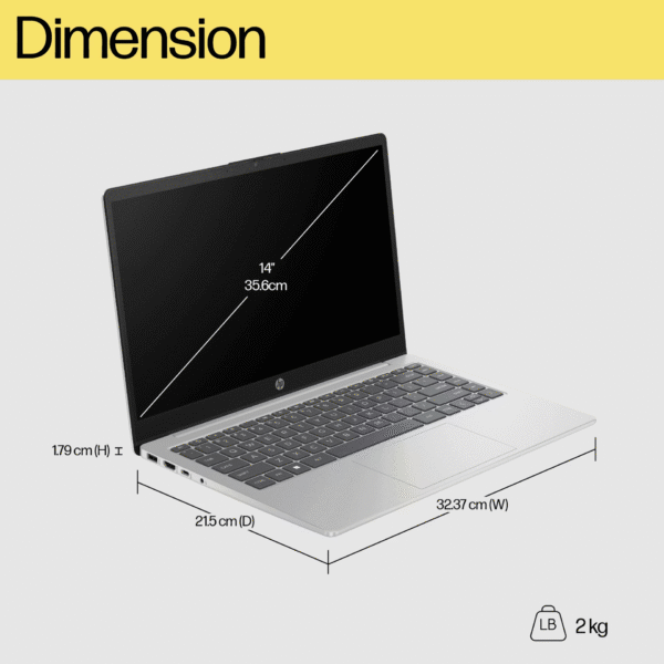 HP 14 inch Laptop 14-ep0001TU, Intel Core i5, - Image 4